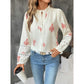 Harley Crimson Folk Lace Button Up Blouse