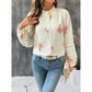 Harley Crimson Folk Lace Button Up Blouse