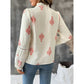 Harley Crimson Folk Lace Button Up Blouse