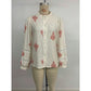 Harley Crimson Folk Lace Button Up Blouse