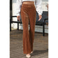RTS Hayley Chestnut High Waist Flare Corduroy Pants