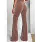 Hayley  Dusty Pink High Waist Flare Corduroy Pants