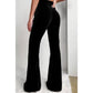 Hayley Black High Waist Flare Corduroy Pants