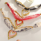 Heart Pendant Scarf Necklace - 3 Colors