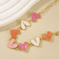 Heart Shape Enamel Bracelet