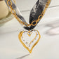 Heart Pendant Scarf Necklace - 3 Colors