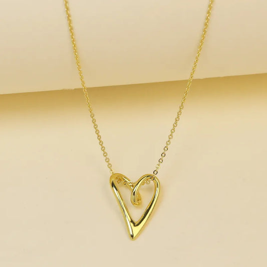 RTS Golden Heart Necklace