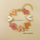 Heart Shape Enamel Bracelet