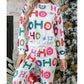 Ho Ho Ho Print Long Sleeve Lounge Set