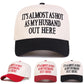 It's Almost as Hot as My Husband Out Here Embroidered Baseball Cap - 2 Colors