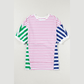 Jean-Mari Multicolour Colorblock Patchwork Baggy T Shirt