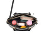 Jacie Croc‑Texture Handbag with Gold Charm - 4 Colors