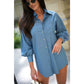 Isabella Blue Classic Button Up Shirt