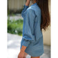 Isabella Blue Classic Button Up Shirt