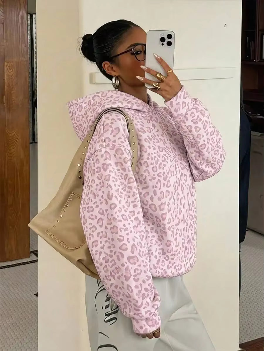 Isadora Pink Leopard Hoodie