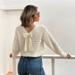 Isha Soft Charm Bow-Back Knit Sweater