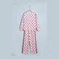 Ivie Pink Polka Dot Print Side Stripe Detail Long Sleeve Top Casual Pant Set