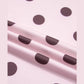 Ivie Pink Polka Dot Print Side Stripe Detail Long Sleeve Top Casual Pant Set