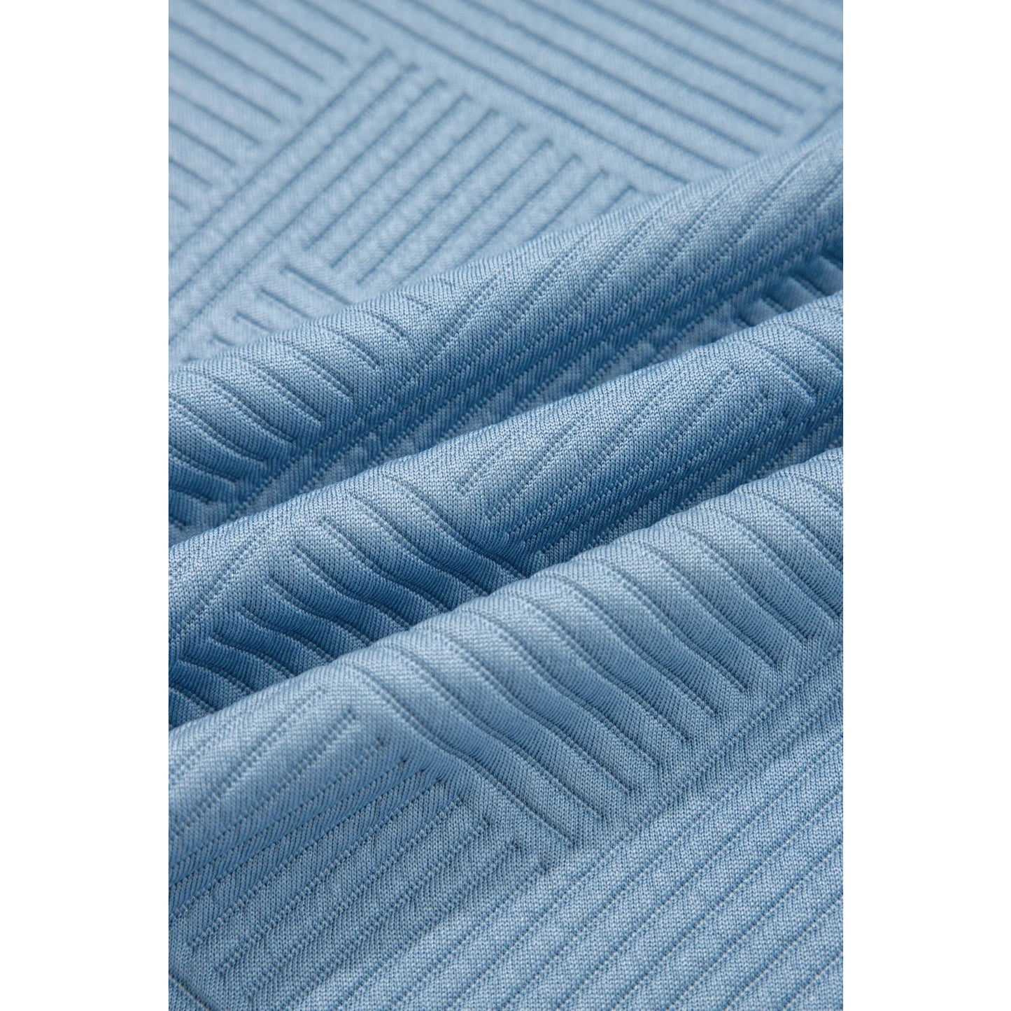 Izette Light BLue Ultra Loose Textured 2pcs Slouchy Outfit