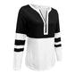 Jaynie Black Colorblock Zip Up Top