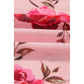 Jaylah Pink Floral Print Exposed Seam Detail Mesh Long Sleeve Top