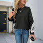 Jade Black Lace Patchwork Long Sleeve Sweatshirt