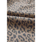 Jamila Khaki Leopard Printed Drawstring Waist Pocketed Wide Leg Jeans