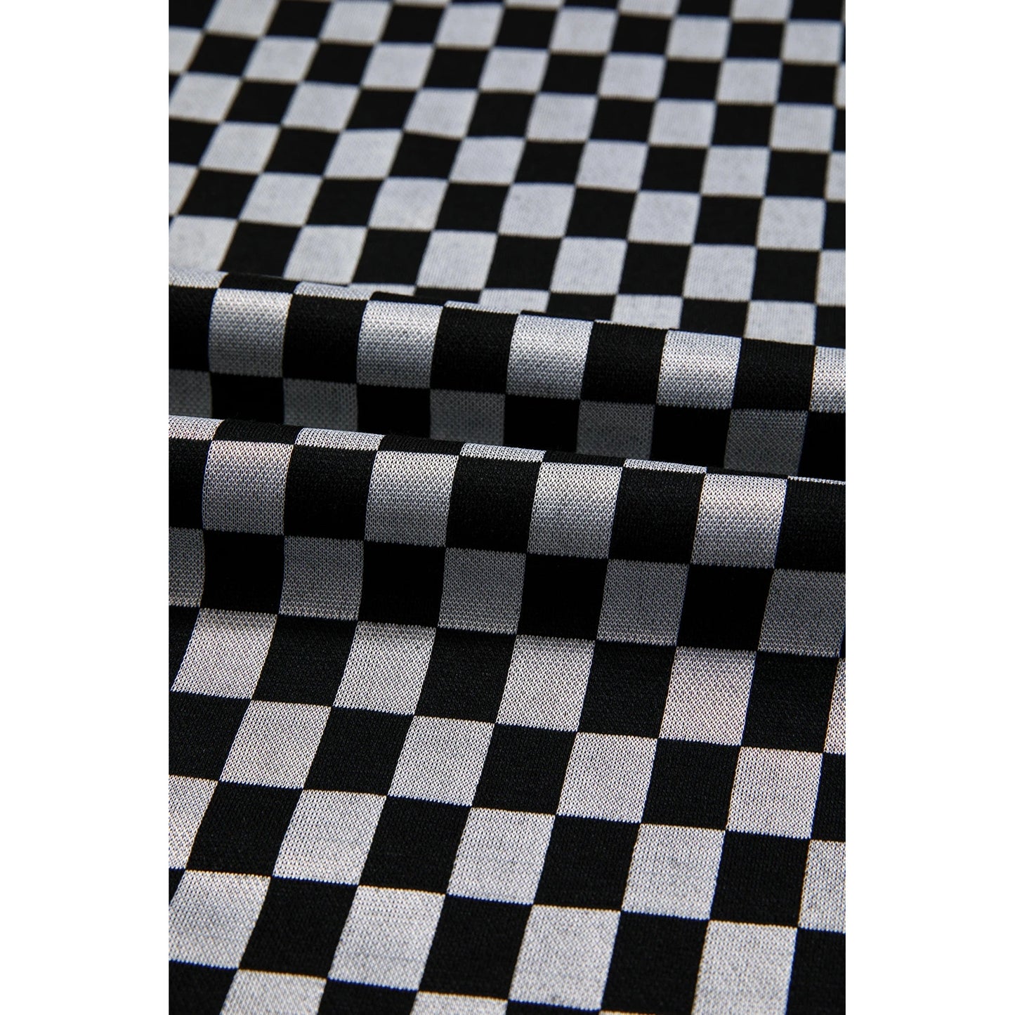 Janalee Checkerboard Drawstring Waist Casual Pants