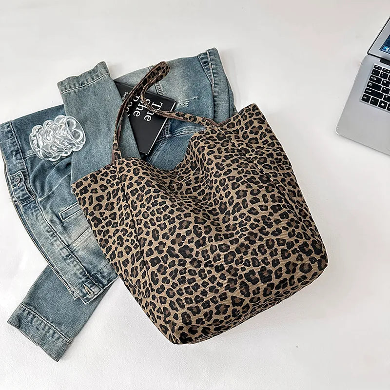 Janay Classic Leopard Carryall Bag