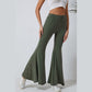 Jasmeen Green High Waist Fit and Flare Pants