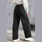 Jenna Black Drawstring High Waist Solid Color Sweatpants