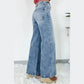 Jera Dusk Blue Central Seamed Wide Leg High Waist Jeans