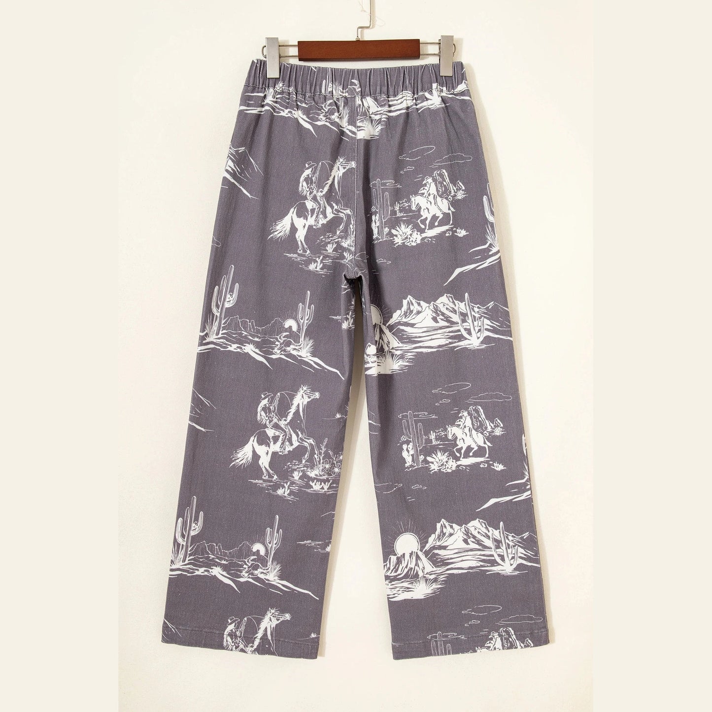 Jessa Wild West Riding Vintage Printed Shift Jeans