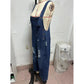 Jessika Distressed Denim Overalls - 4 Colors