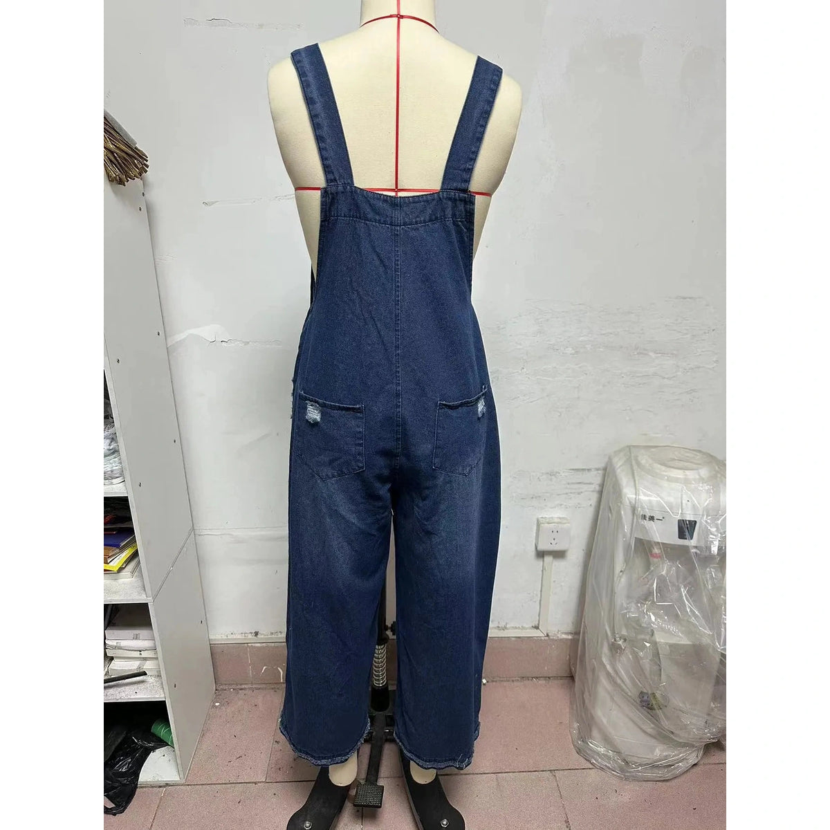 Jessika Distressed Denim Overalls - 4 Colors