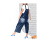 Jessika Distressed Denim Overalls - 4 Colors