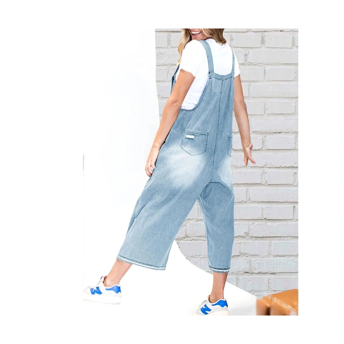 Jessika Distressed Denim Overalls - 4 Colors
