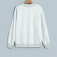 Light Grey Reversible Jesus Saves Print Mock Neck Pullover Sweatshirt