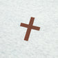 Light Grey Reversible Jesus Saves Print Mock Neck Pullover Sweatshirt