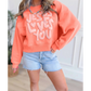 JESUS LOVES YOU Puffy Letter Graphic Sweatshirt