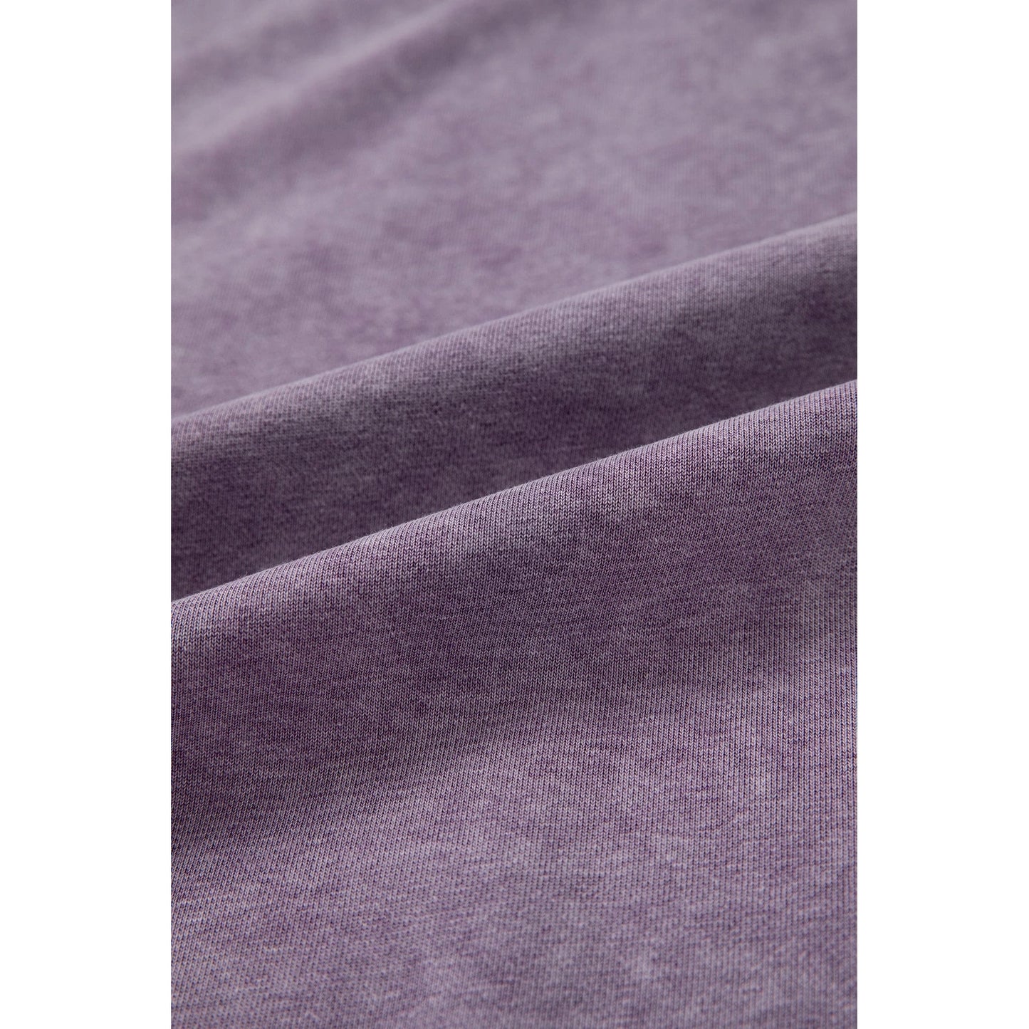 Jettie Purple Mineral Wash Exposed Seam Side Slit Sweatshirt