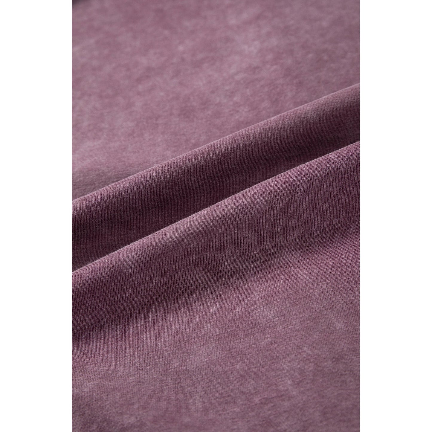 Jettie Red Mineral Wash Exposed Seam Side Slit Sweatshirt