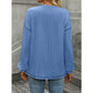 Jo Blue Drop Shoulder Loose Fit Long Sleeve Tee Shirt