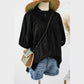 Jocelyn Black Flower Embroidered Hollow-out Puff Sleeve Blouse