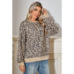 Juditha Parchment Leopard Print Crew Neck Sweatshirt