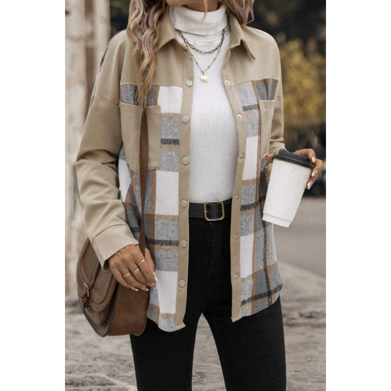 Juliet Patchwork Plaid Shacket