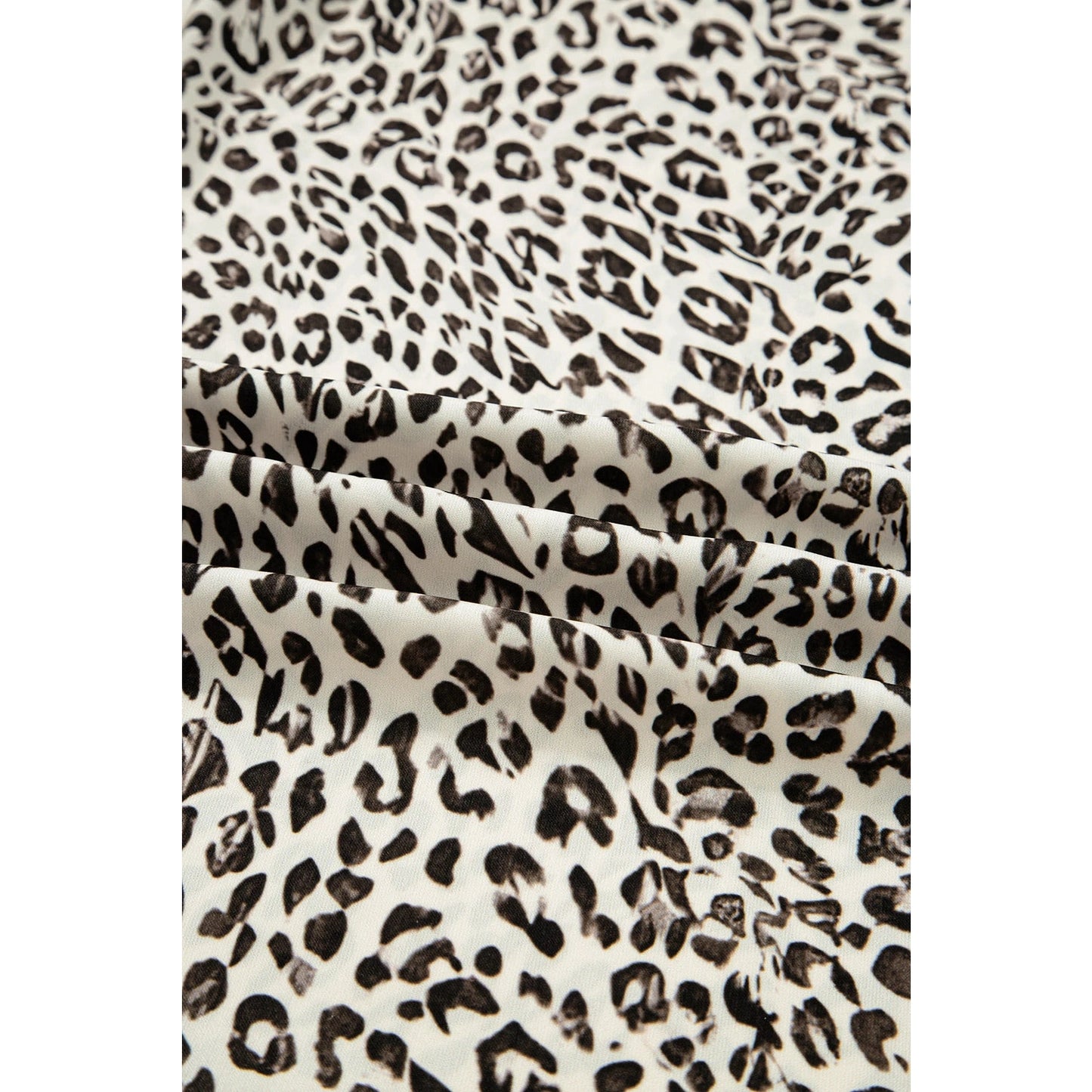 Tressie Brown Leopard Drawstring Elastic Waistband Loose Pants