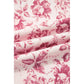 Kama Striped Pink Vintage Floral Print Denim Shift Pants