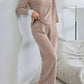 Karon Khaki Cozy Brushed Fabric Lounge Duo
