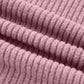 Karty Pink Rib Textured Henley Knit Top